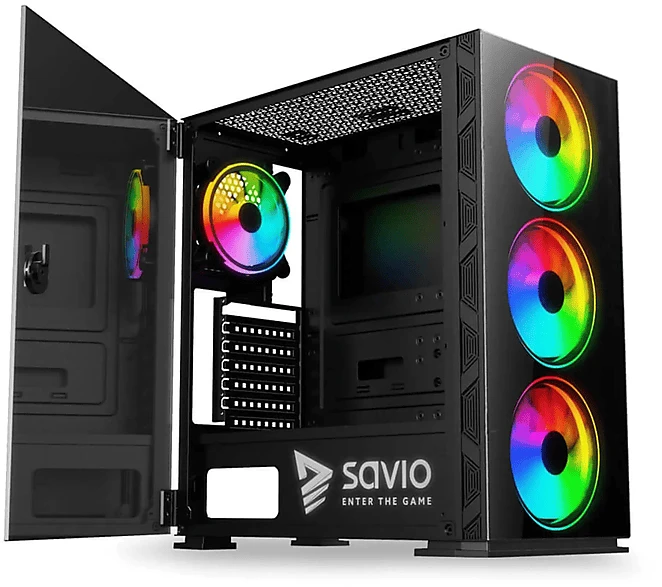 Savio Prime X1 ARGB, Glasfenster