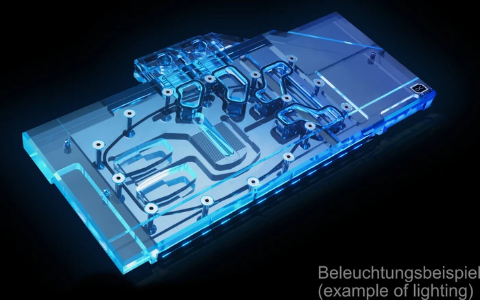 Alphacool Eisblock Aurora Acryl GPX-N RTX 3090/3080 Suprim X mit Backplate
