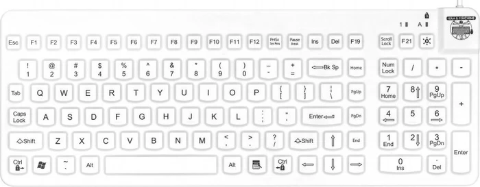 Man & Machine Really Cool Keyboard, weiß, USB, DE