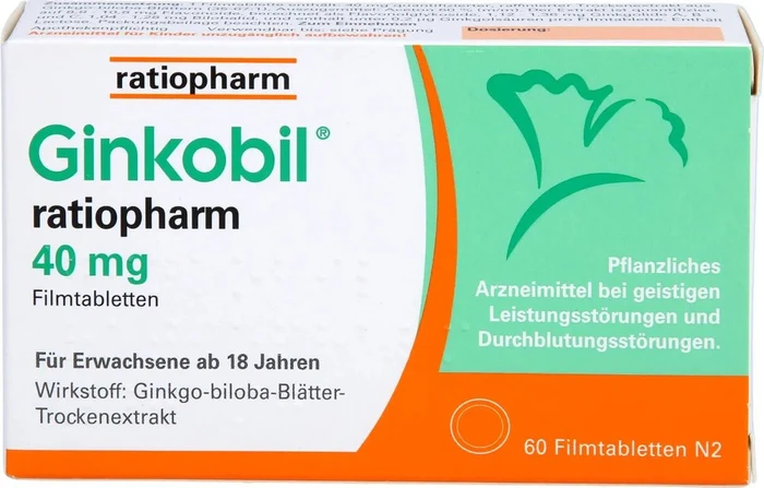 Ginkobil ratiopharm 40mg Filmtabletten, 60 Stück