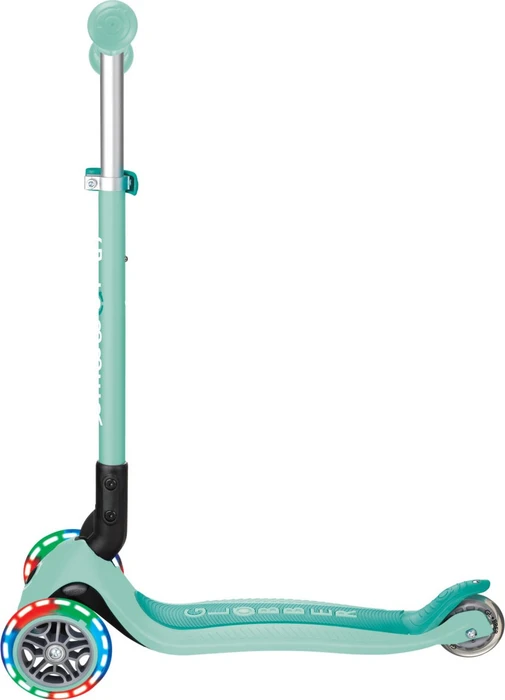 Globber Primo Foldable Lights Kickboard mint