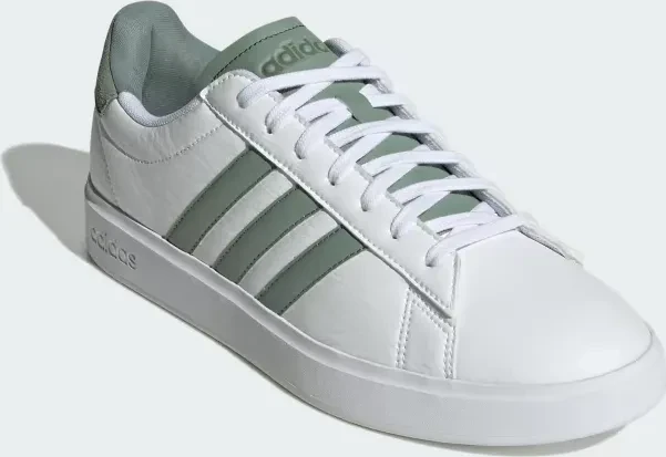 adidas Grand Court 2.0 cloud white/silver grey/olive strata
