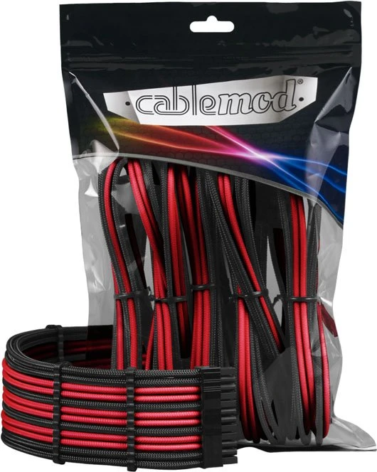 CableMod Pro ModMesh 12VHPWR Cable Extension Kit, schwarz/rot