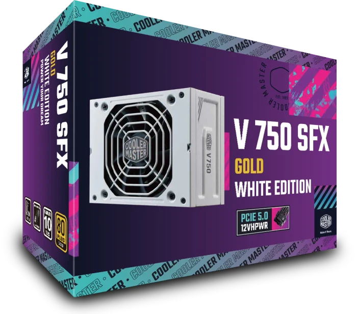 Cooler Master V-Series V750 SFX Gold White Edition 750W, ATX 3.0
