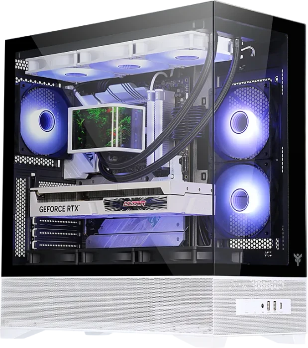 iTek Showbui 37WB White / Black, Glasfenster