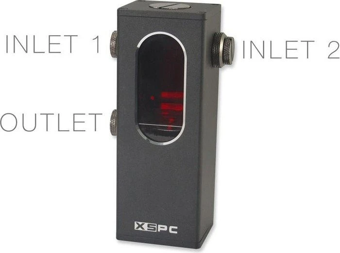 XSPC Ion Reservoir schwarz LED weiß, mit Pumpe