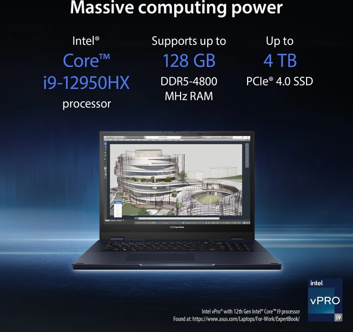 ASUS ExpertBook B6 Flip B6602FC2-MH0174X, Star Black, Core i9-12950HX, 32GB RAM, 1TB SSD, RTX A2000, DE