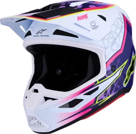 Alpinestars S-M7 Blaster violett/rosa/weiß