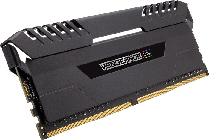 Corsair Vengeance RGB schwarz UDIMM 64GB Kit, DDR4-3200, CL16-18-18-36