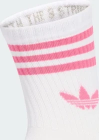 adidas 3-Streifen Crew Socken bliss pink/clear pink/pink fusion, 3 Paare