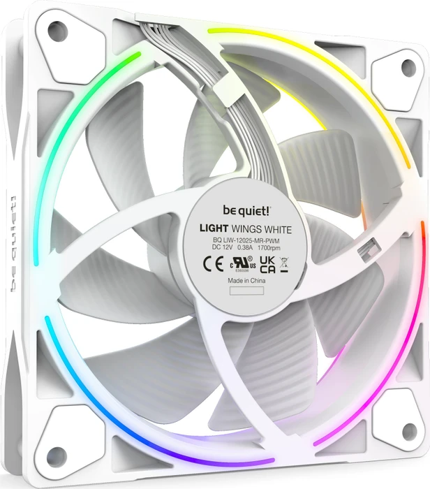 be quiet! Light Wings White PWM, LED-Steuerung, 120mm, 3er-Pack