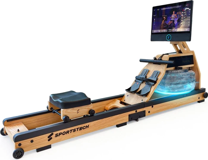 Sportstech AquaElite Pro Rudergerät hellbraun