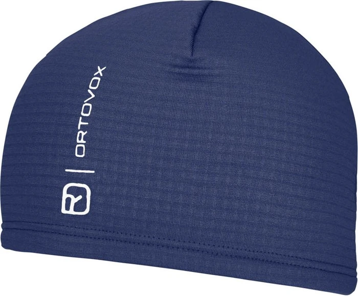 Ortovox Fleece Grid Beanie blue nunatak