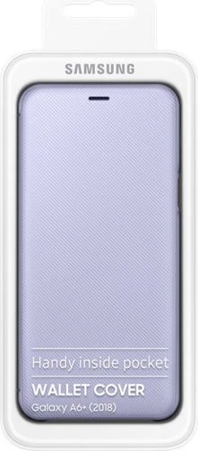 Samsung Flip Wallet für Galaxy A6+ (2018) violett