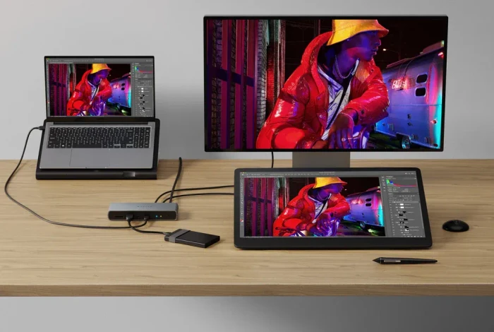 Hyper HyperDrive 11-Port Thunderbolt 4 Dock, Multiport-Adapter, grau, Thunderbolt 4 [Buchse]