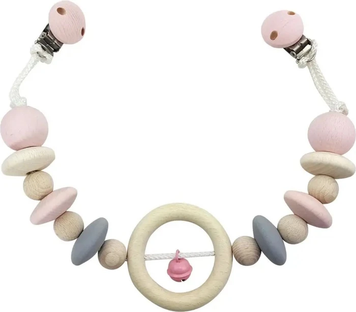 Hess Kinderwagenkette natur rosa