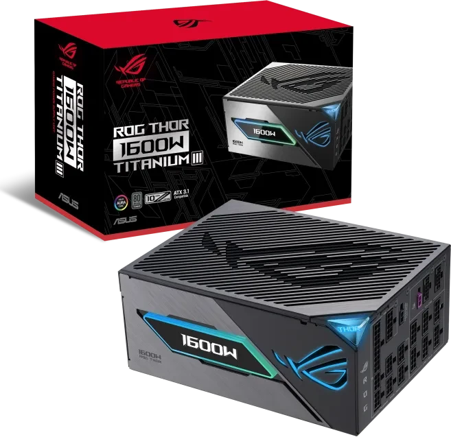 ASUS ROG Thor Titanium III, ROG-THOR-1600T3-GAMING, 1600W, ATX 3.1