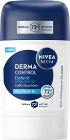 Nivea MEN Anti-Transpirant Derma Dry Control Defend Deodorant Stick, 50ml