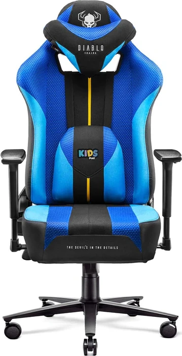 Diablo Chairs X-Player 2.0 Kids Gamingstuhl, blau/schwarz