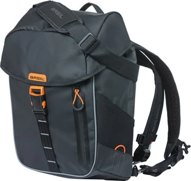 Basil Miles Tarpaulin Backpack Gepäcktasche schwarz/orange