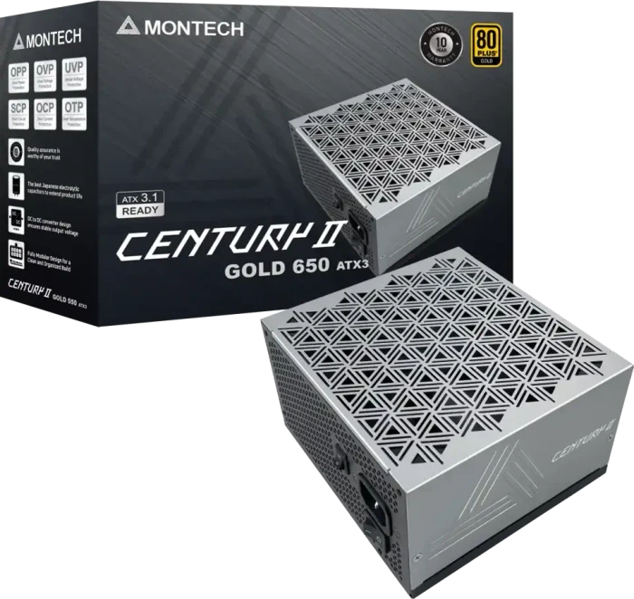 Montech Century II Gold 650W, ATX 3.1