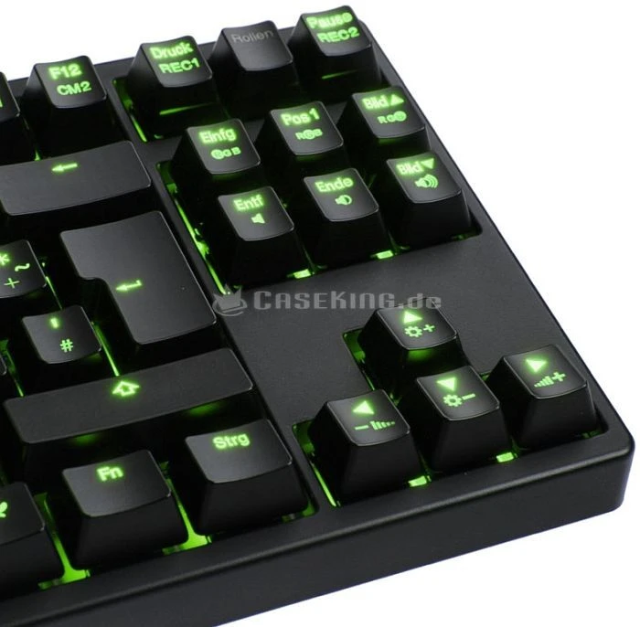 Ducky Shine 3 Slim [TKL], LEDs grün, MX BROWN, USB, DE