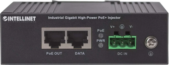 Intellinet Industrial Railmount Gigabit PoE-Injektor, 2x RJ-45, 60W PoE++