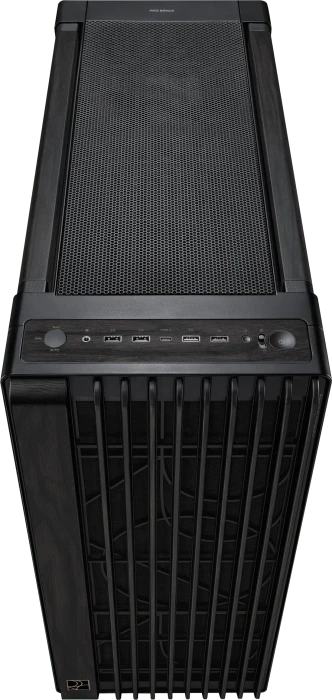 ASUS ProArt PA602 Wood Edition, schwarz/braun, Tempered Glass Panel, Glasfenster