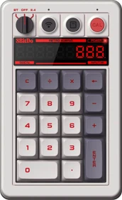 8BitDo Retro 18 Mechanical Numpad N Edition, schwarz/mehrfarbig/grau/weiß, Kailh Box V2 WHITE, hot-swap, USB-C/Bluetooth