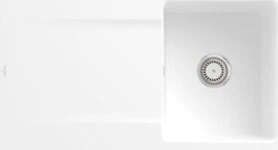 Villeroy & Boch Siluet Flat 880x490mm Einbau Becken reversibel stone white