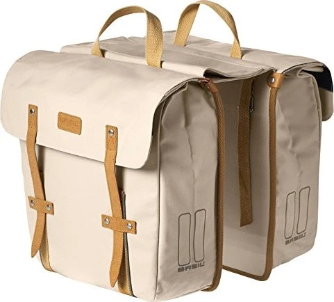 Basil Portland Doppeltasche Gepäcktasche creme
