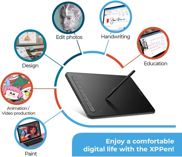XP-Pen Deco MW Bluetooth, schwarz