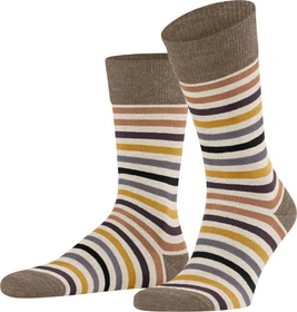 Falke Tinted Stripe Socken beige mel. (Herren)