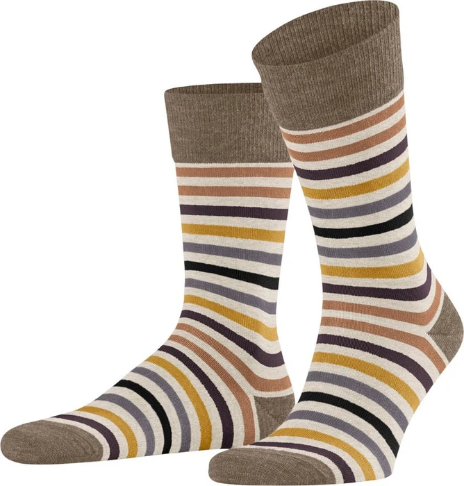 Falke Tinted Stripe Socken beige mel. (Herren)