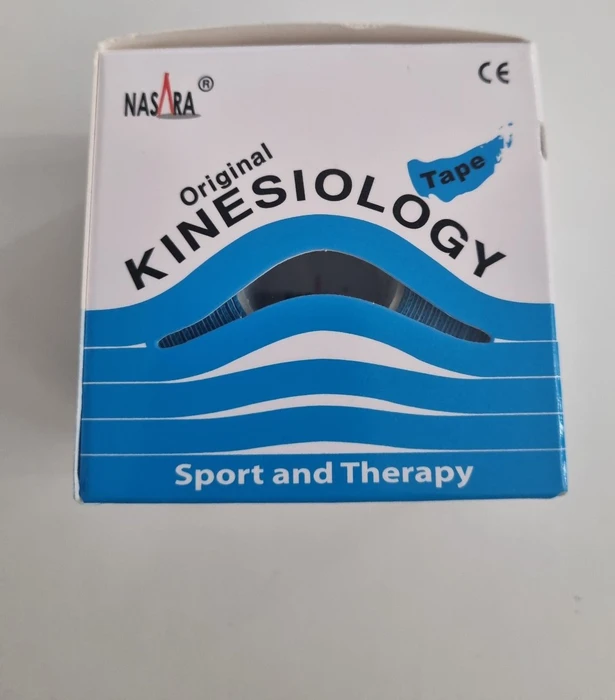 Nasara Kinesiology Tape Rolle 5cm x 5m blau