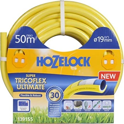 Hozelock Super Tricoflex Gartenschlauch gelb 19mm, 50m