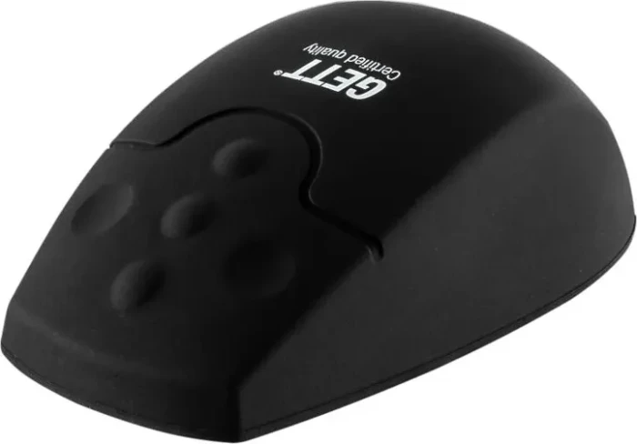 GETT KH29217 Wireless Silicone Mouse with Click-Scroll, schwarz, USB