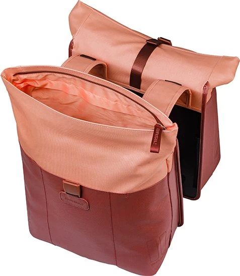 Basil Vive Doppeltasche Gepäcktasche bordeaux/pink