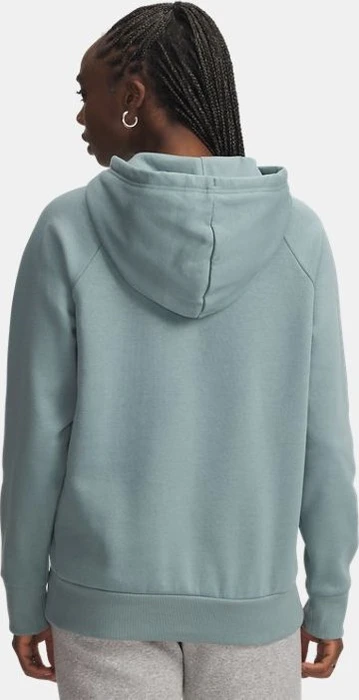 Under Armour Rival Fleece Logo Hoodie serpentine/white (Damen)