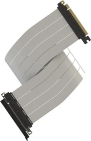LinkUP AVA5 v2 Riser Kabel, gerade, PCIe 5.0, 700mm, weiß