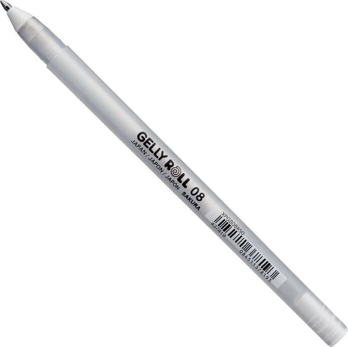 Sakura Gelly Roll 08 M Gelroller (Mine) weiß/transparent