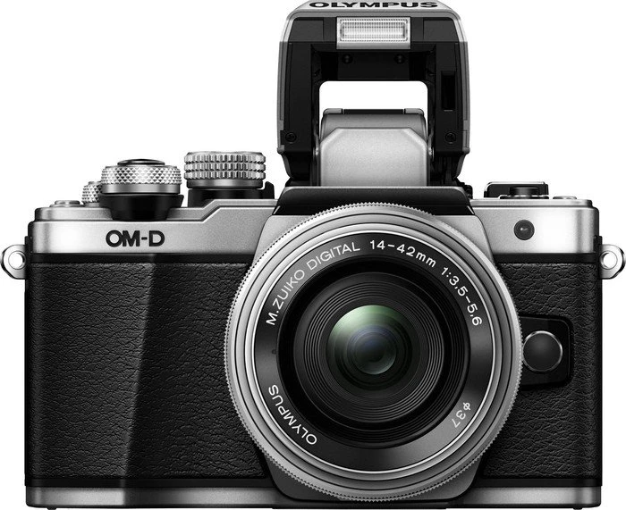 Olympus OM-D E-M10 Mark II silber mit Objektiv Fremdhersteller