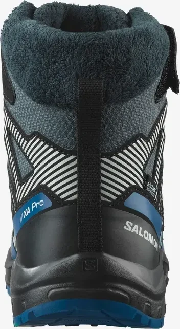 Salomon XA Pro V8 Winter Waterproof turbulence/black/dark blue (Junior)