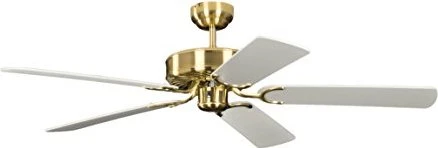 Pepeo Potkuri Deckenventilator messing seidenmatt/weiß
