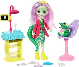 Mattel Enchantimals - Andie Alligator & Marshy Liebenswerte Zahnärztin