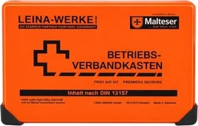Leina-Werke Betriebsverbandkasten klein mit Wandhalterung orange