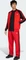 adidas 3-Streifen T-Shirt kurzarm black/vivid red (Herren) Vorschaubild