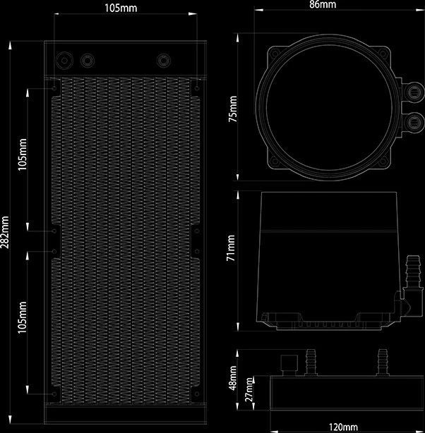 DeepCool Castle 240EX schwarz