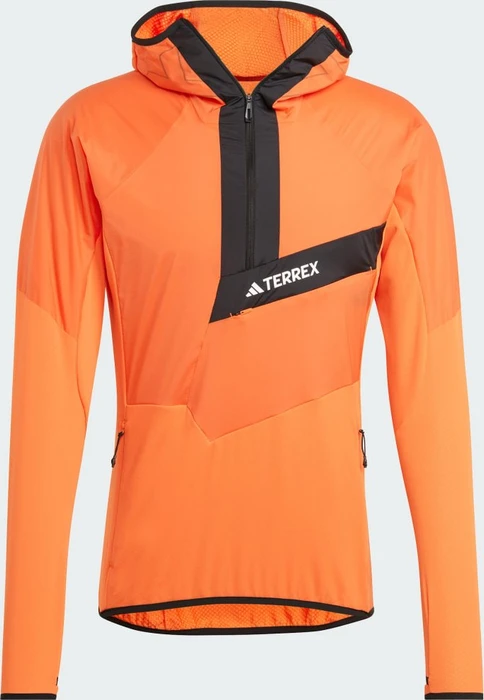 adidas Techrock Ultralight 1/2-Zip Hooded Anorak semi impact orange (Herren)