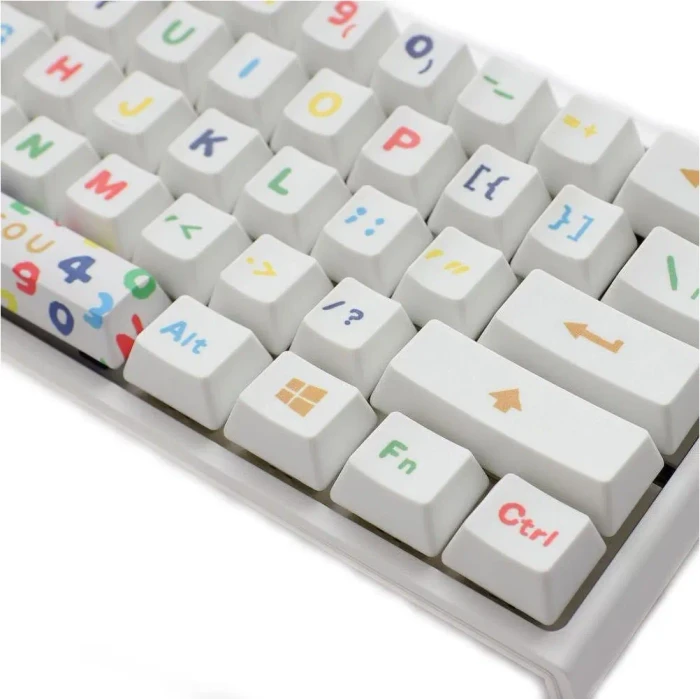 Ducky x SOU SOU One 2 Mini, PBT, weiß, LEDs RGB, MX RGB BLUE, USB, US